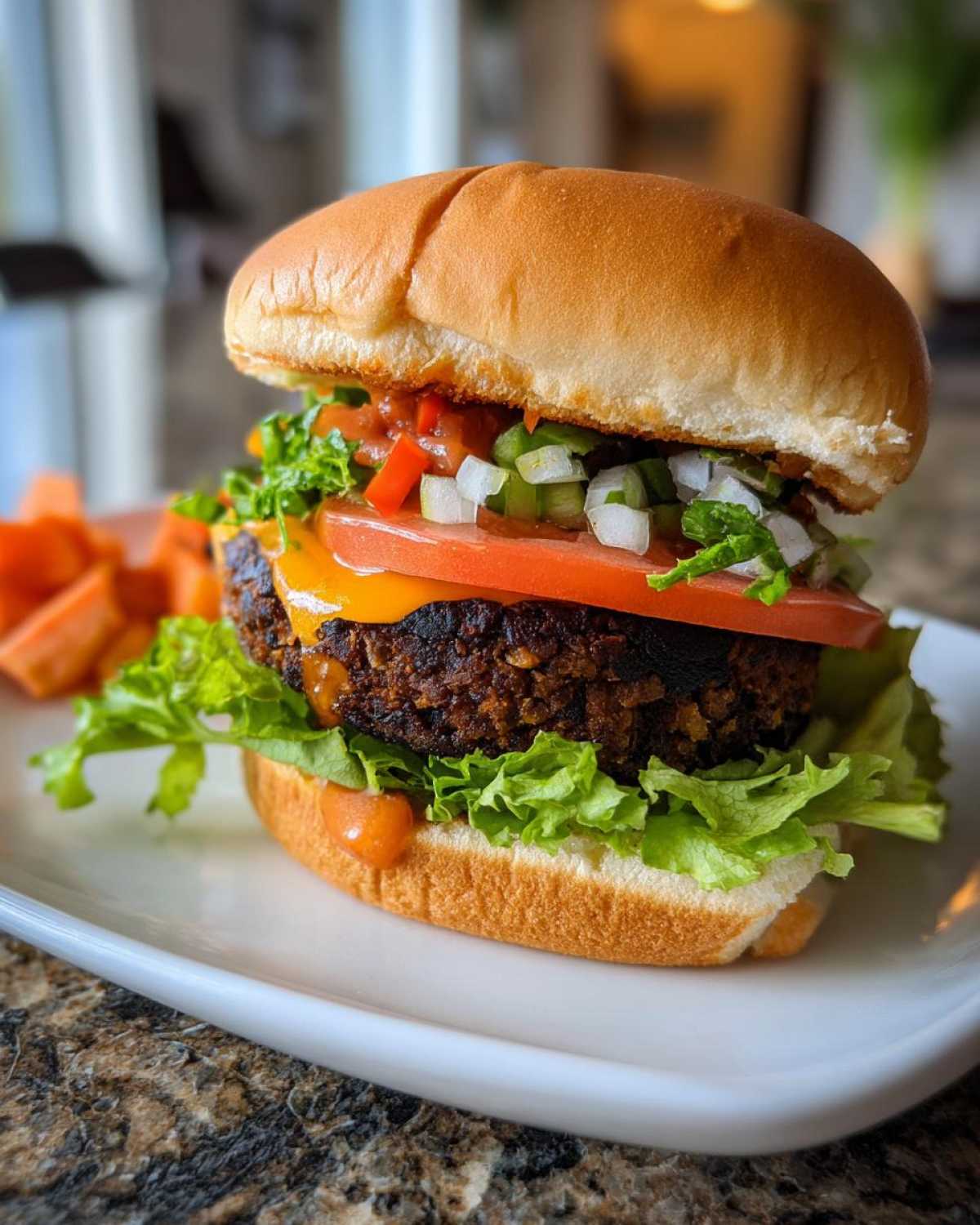 Black Bean Veggie Burger - detail 3