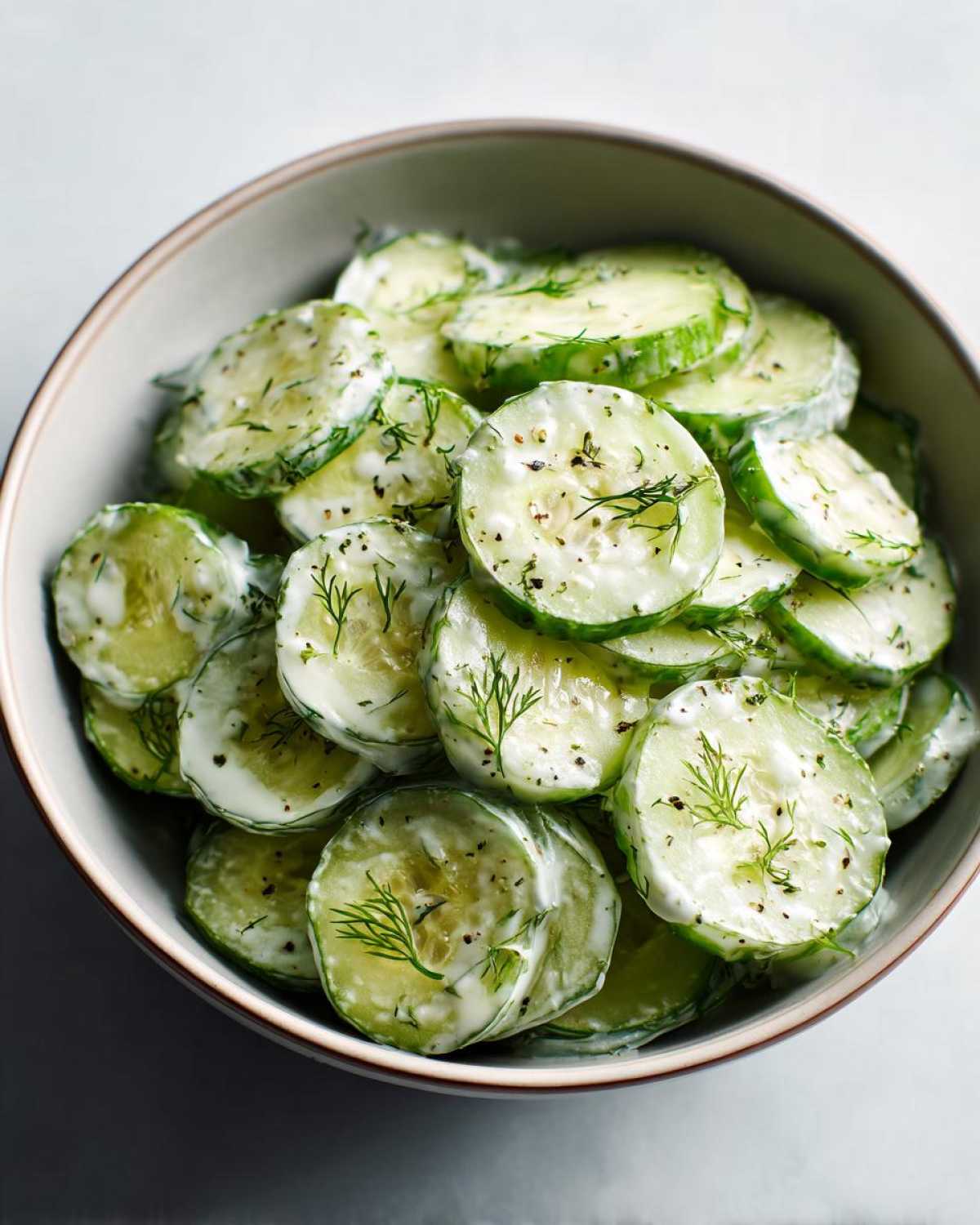 Creamy Cucumber Salad - detail 1