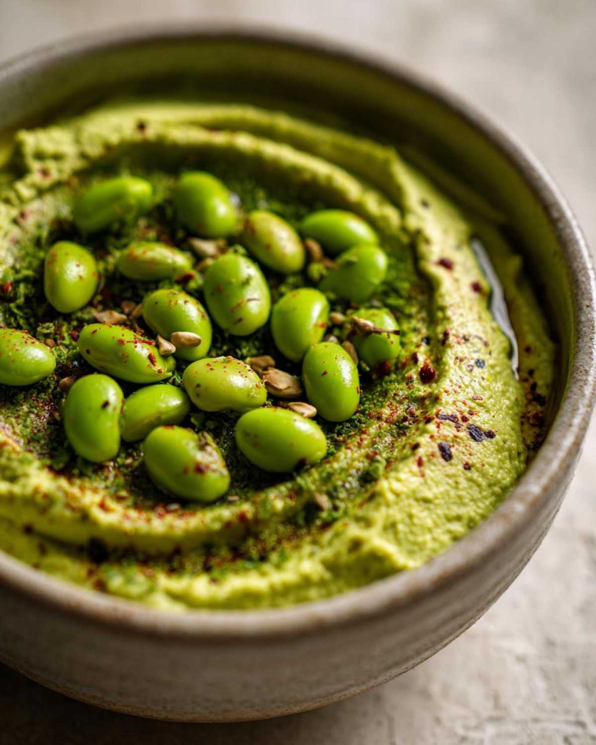 Edamame Hummus - detail 2