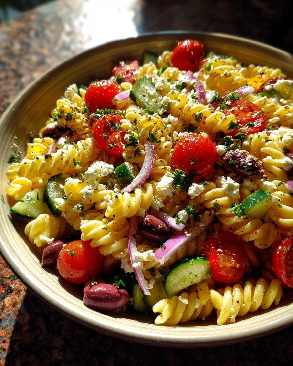 Greek Pasta Salad - detail 1