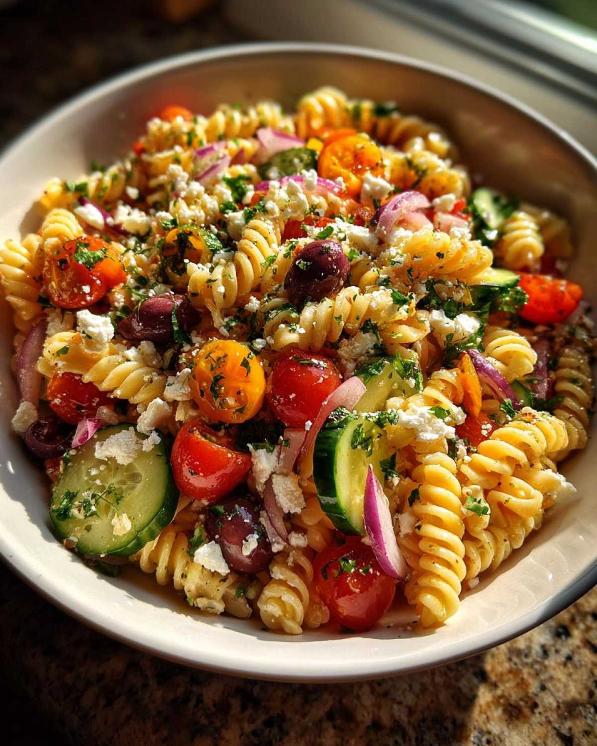 Greek Pasta Salad - detail 3