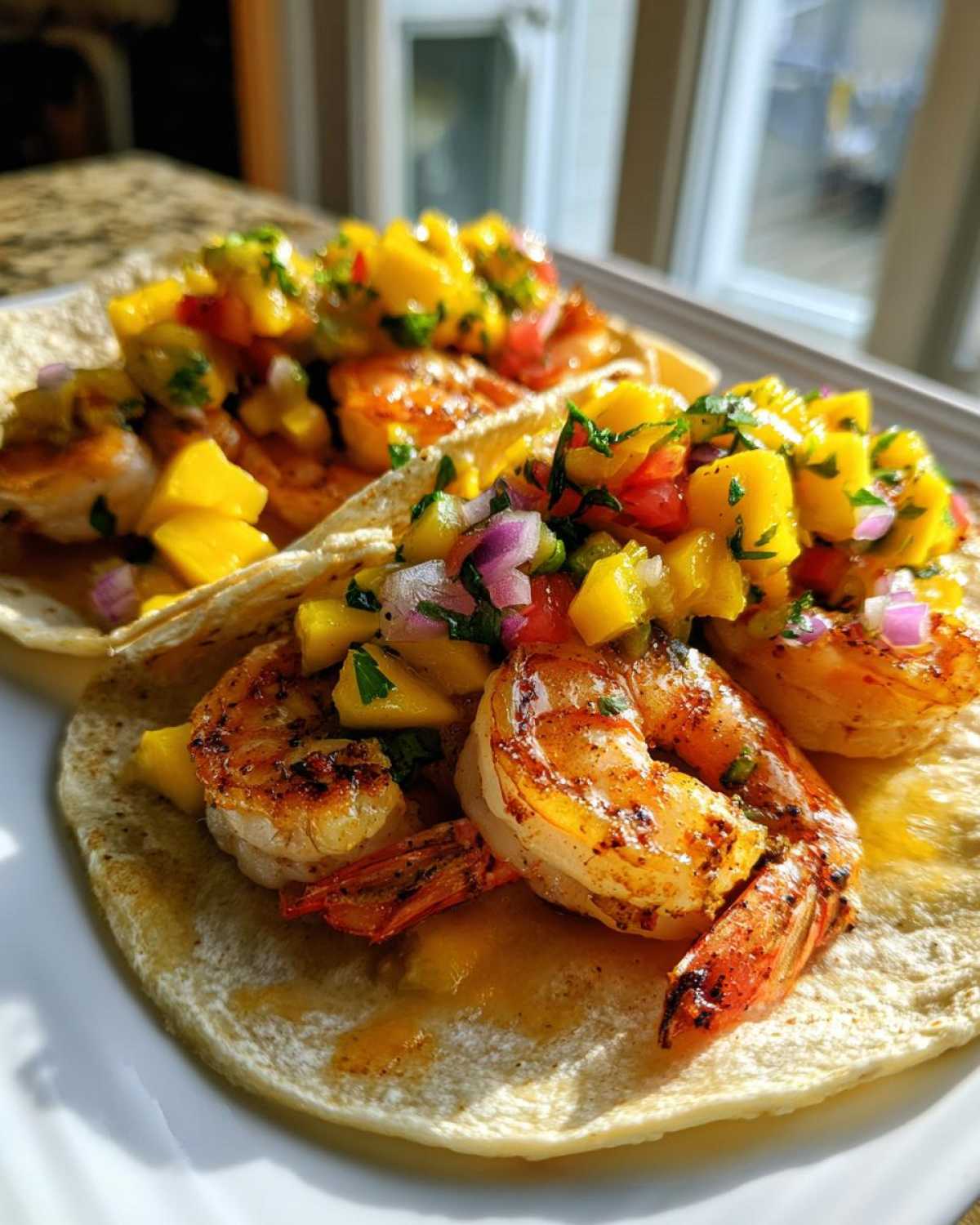 Grilled Shrimp Tacos with Mango Salsa - detail 3
