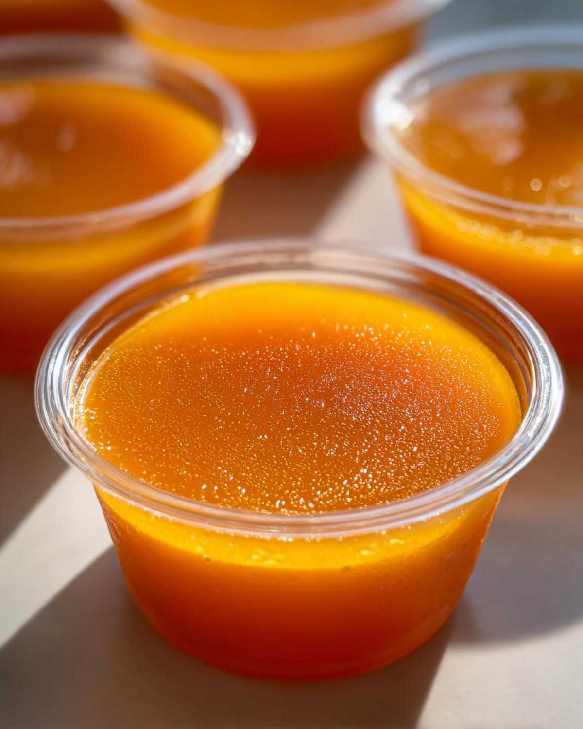 Mango Jelly Cups - detail 2