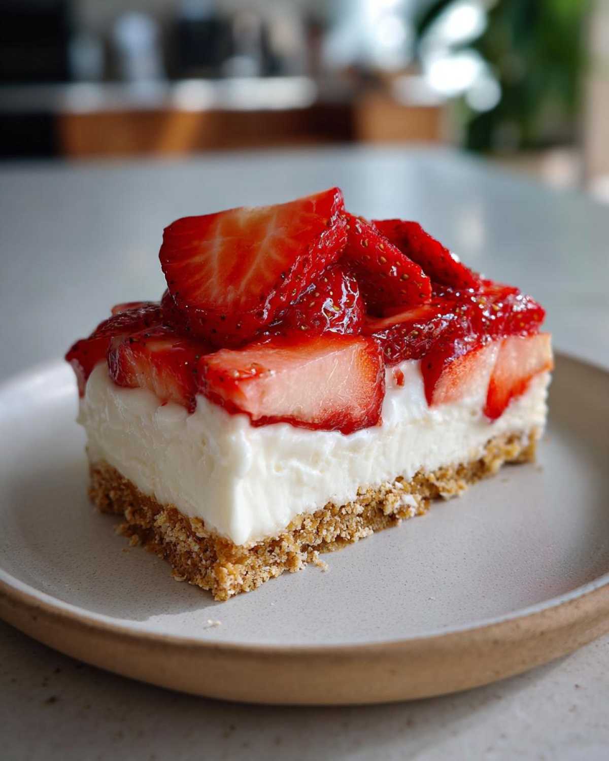 No-Bake Strawberry Cheesecake - detail 3