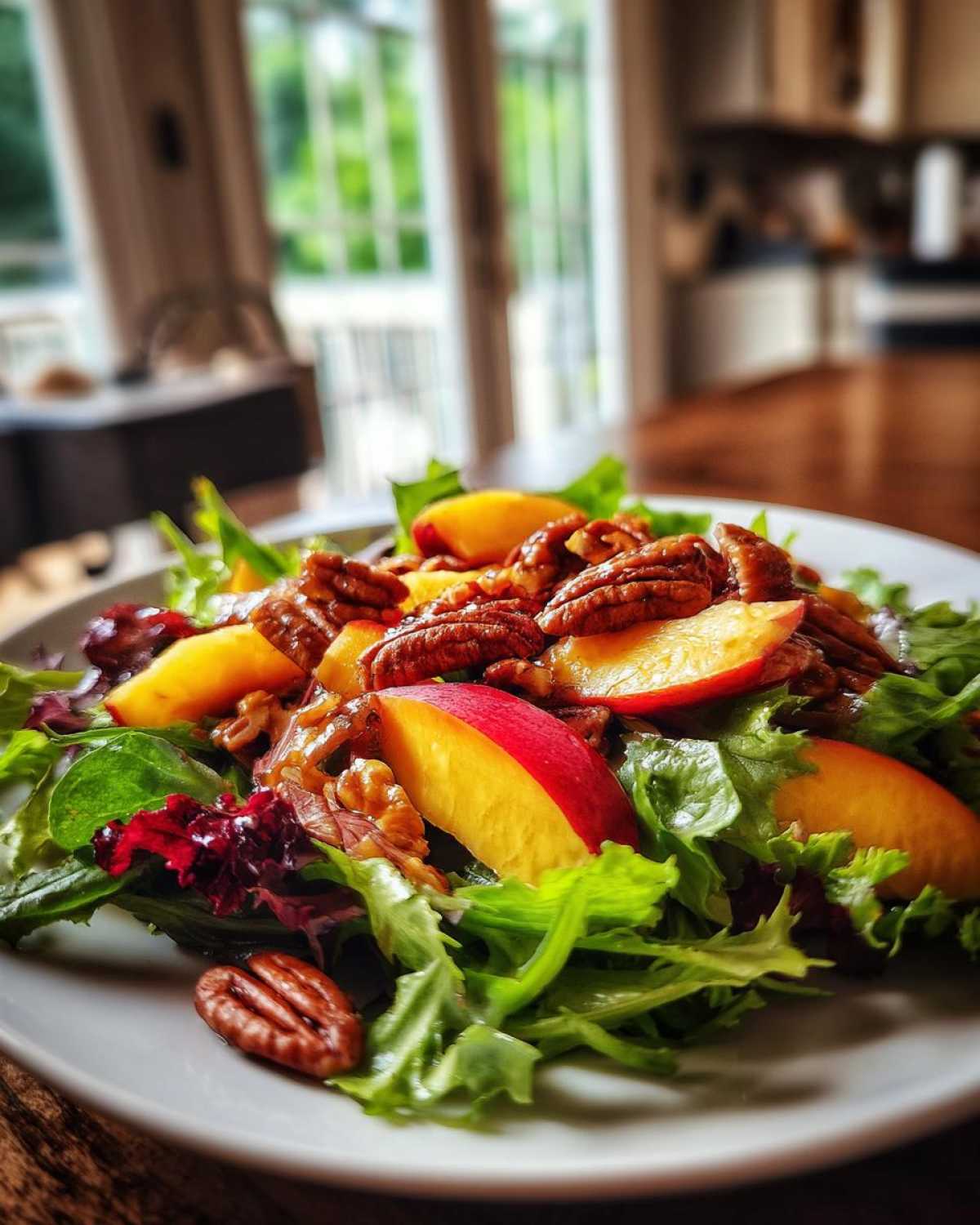 Peach Pecan Salad - detail 1