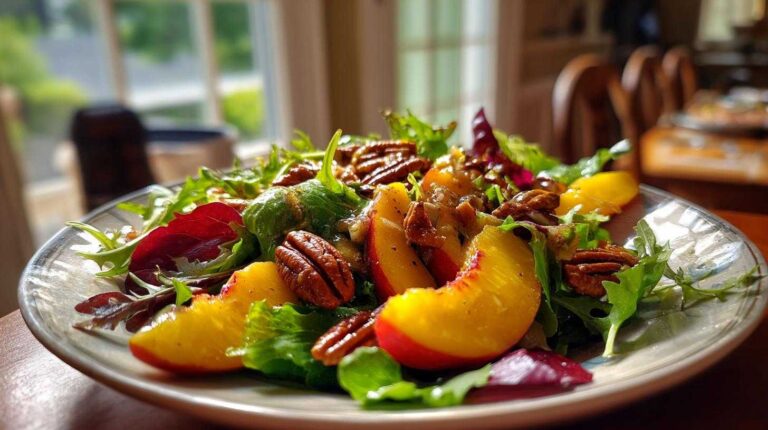 Peach Pecan Salad