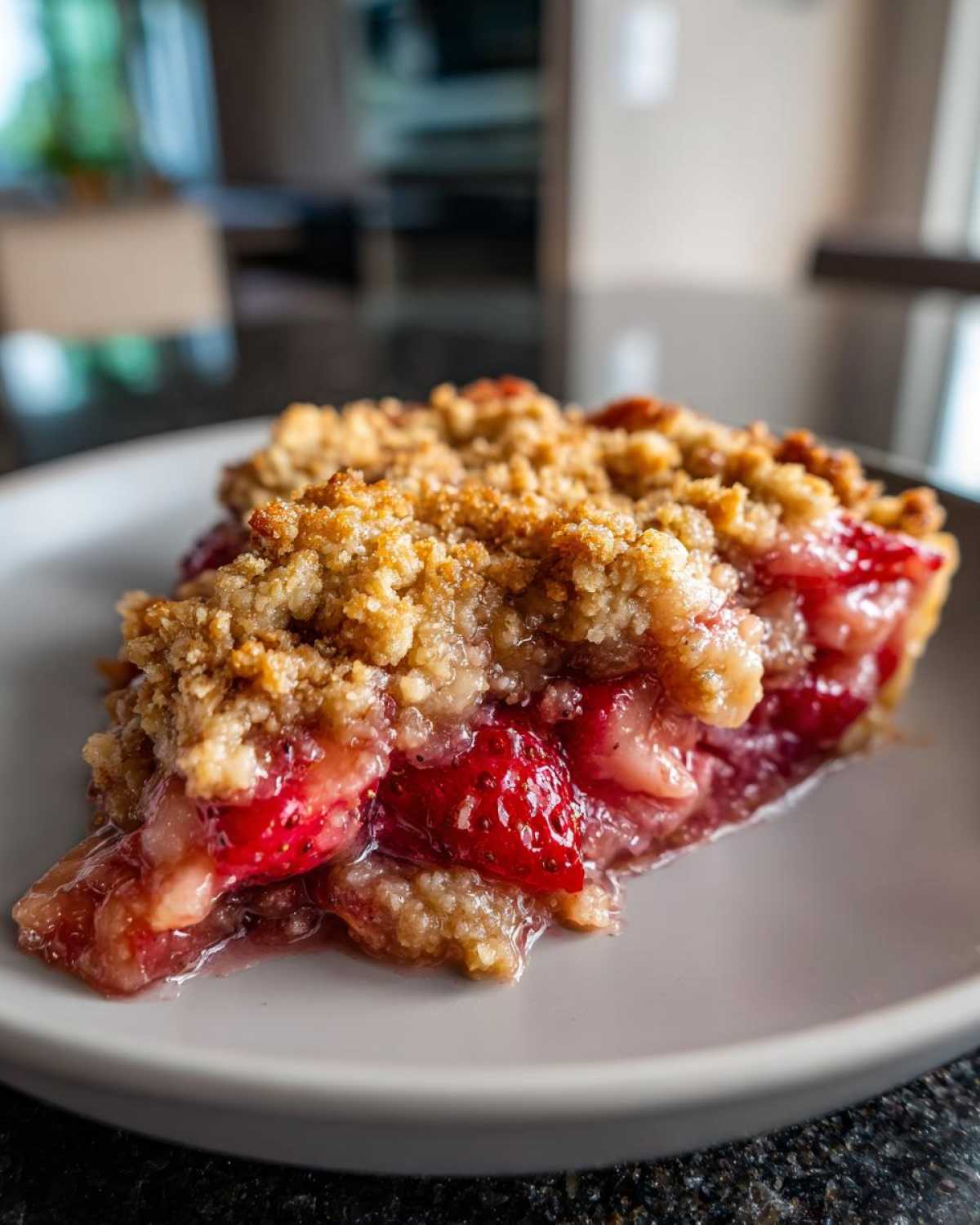 Strawberry Rhubarb Crumble - detail 3