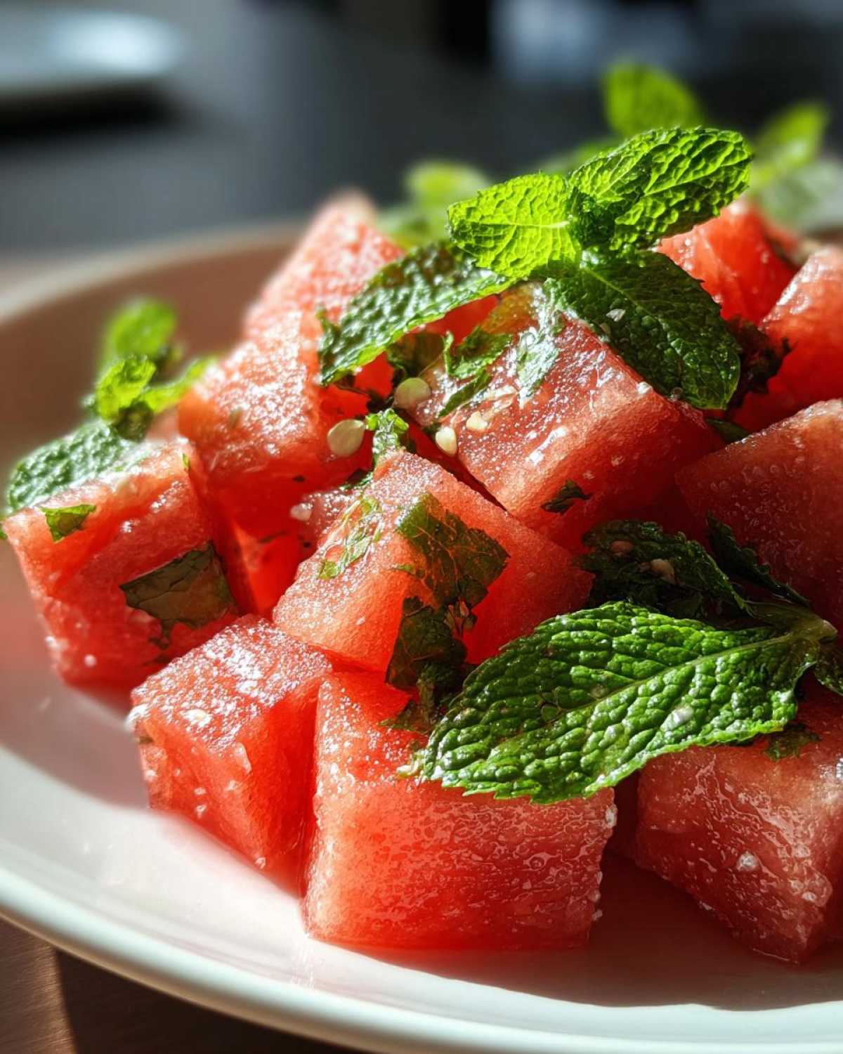 Watermelon Mint Salad - detail 3