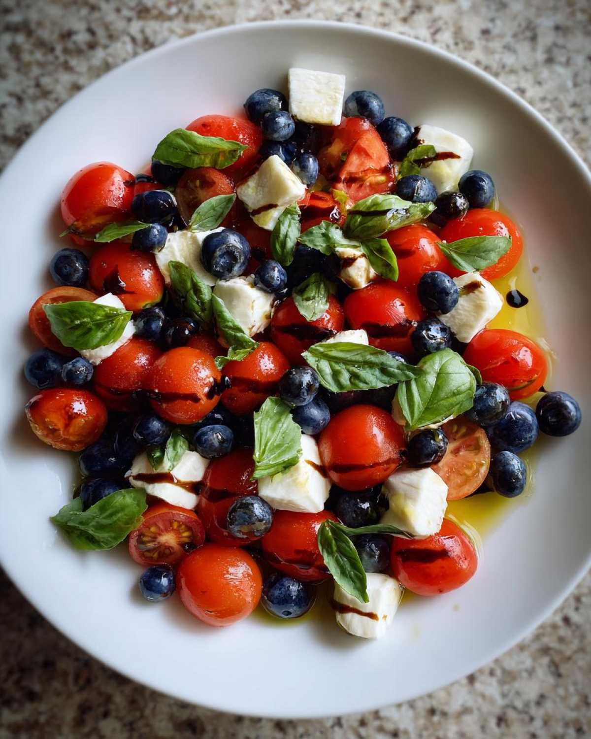 American Flag Caprese Salad - detail 3