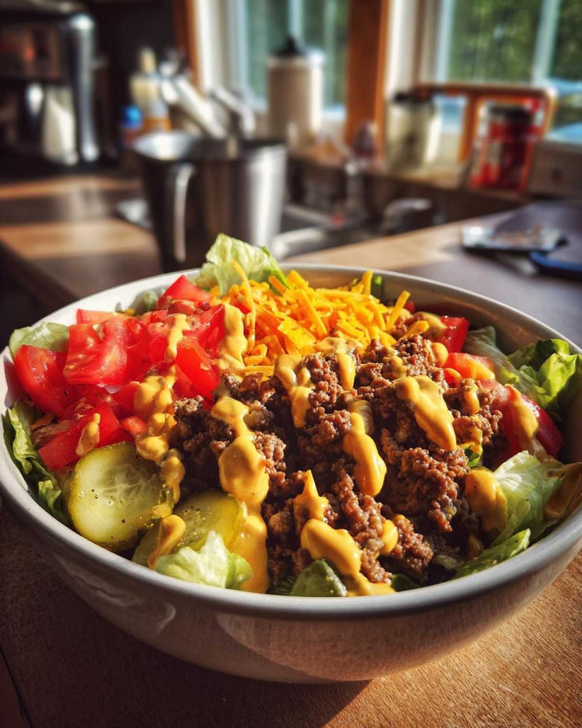 Cheeseburger Salad Bowls - detail 2