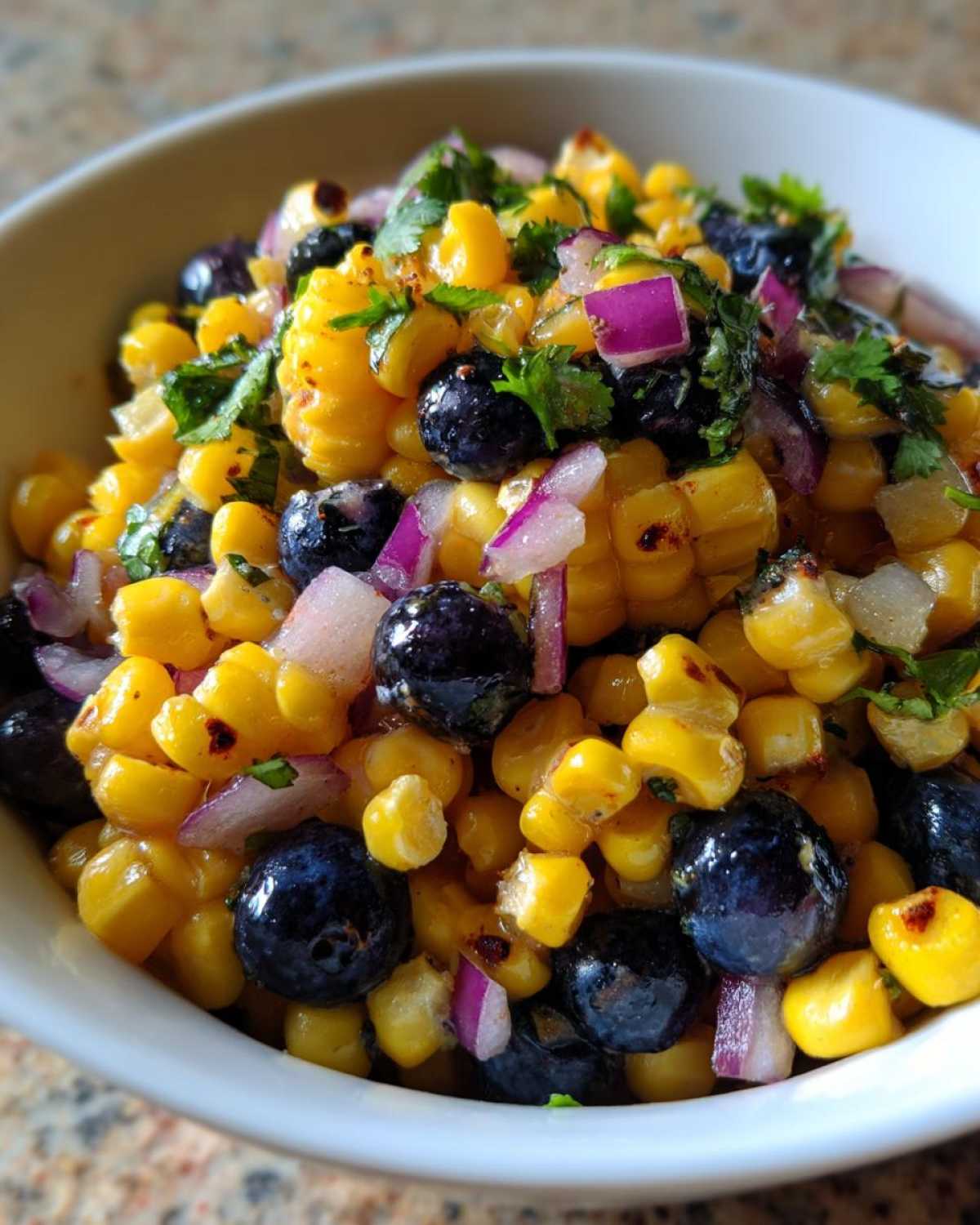 Corn and Blueberry Summer Salad - detail 3