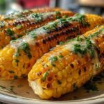 Grilled Corn on the Cob with Garlic-Chive Butter