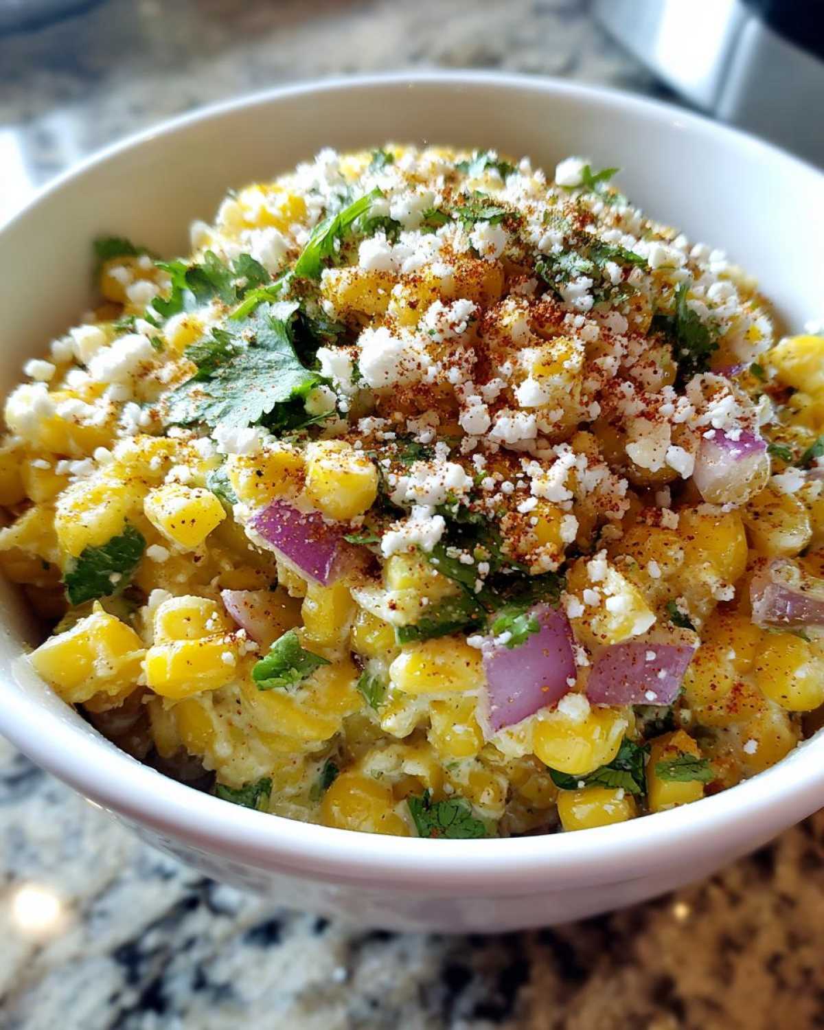 Instant Pot Mexican Street Corn Salad with Creamy Jalapeño Sauce - detail 2