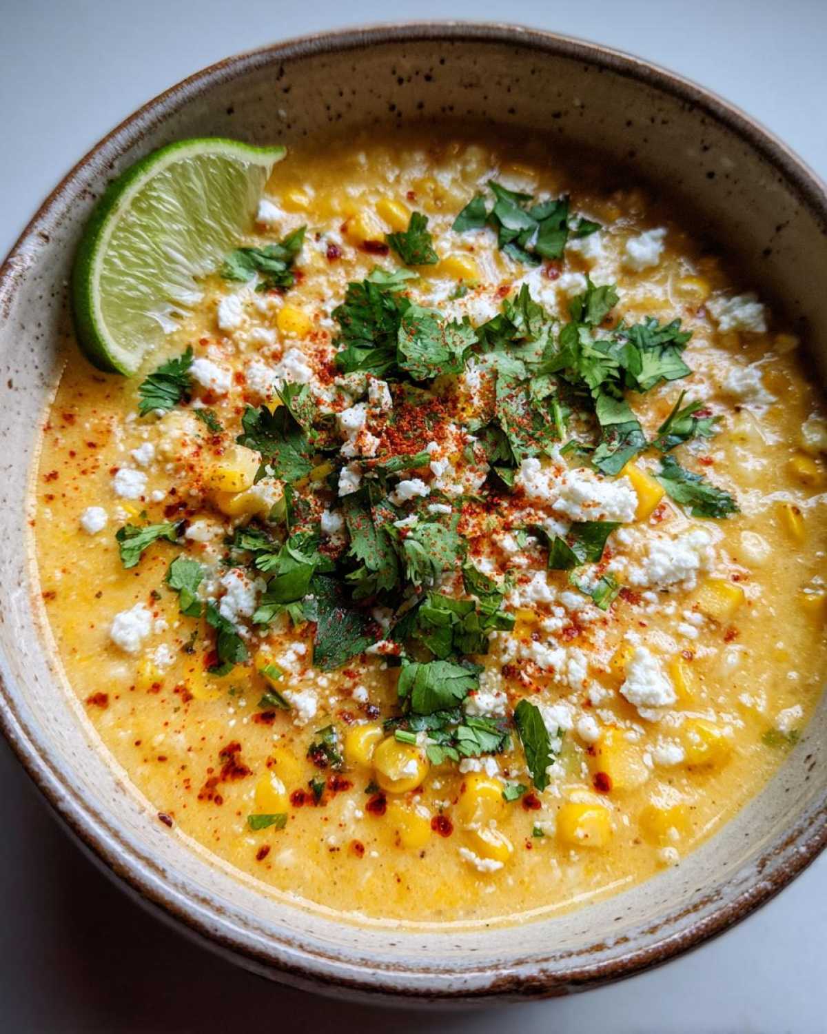 Mexican Street Corn Soup (Esquites Soup) - detail 1