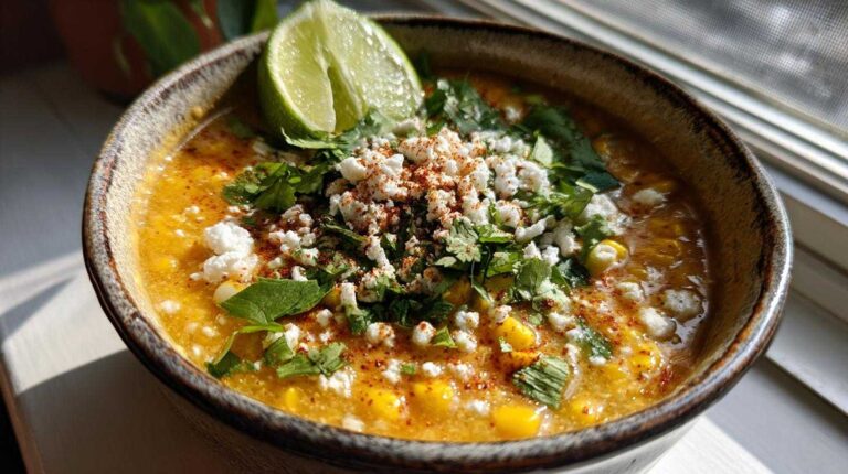 Mexican Street Corn Soup (Esquites Soup)