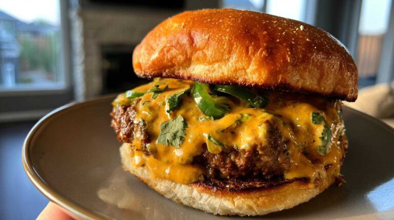 Spicy Queso Burgers