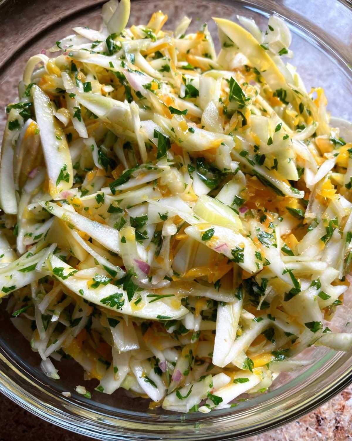 Apple Fennel Slaw - detail 1