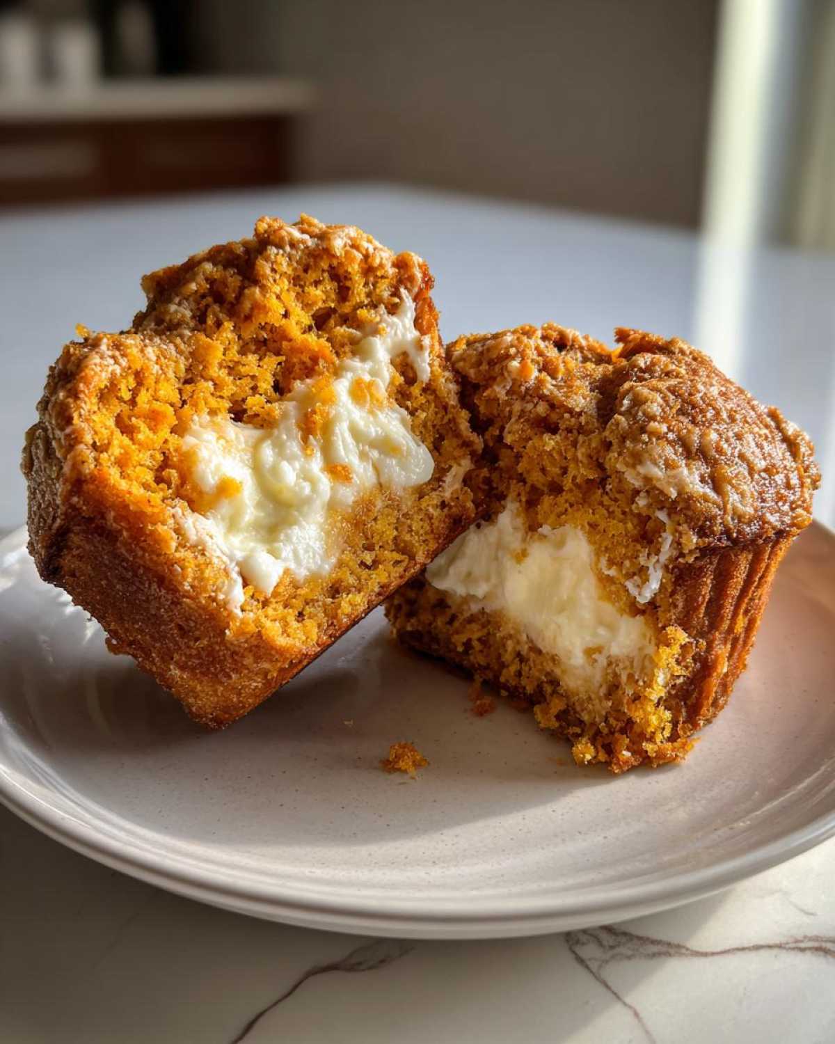 Bakery-Style Pumpkin Cream Cheese Muffins - detail 2