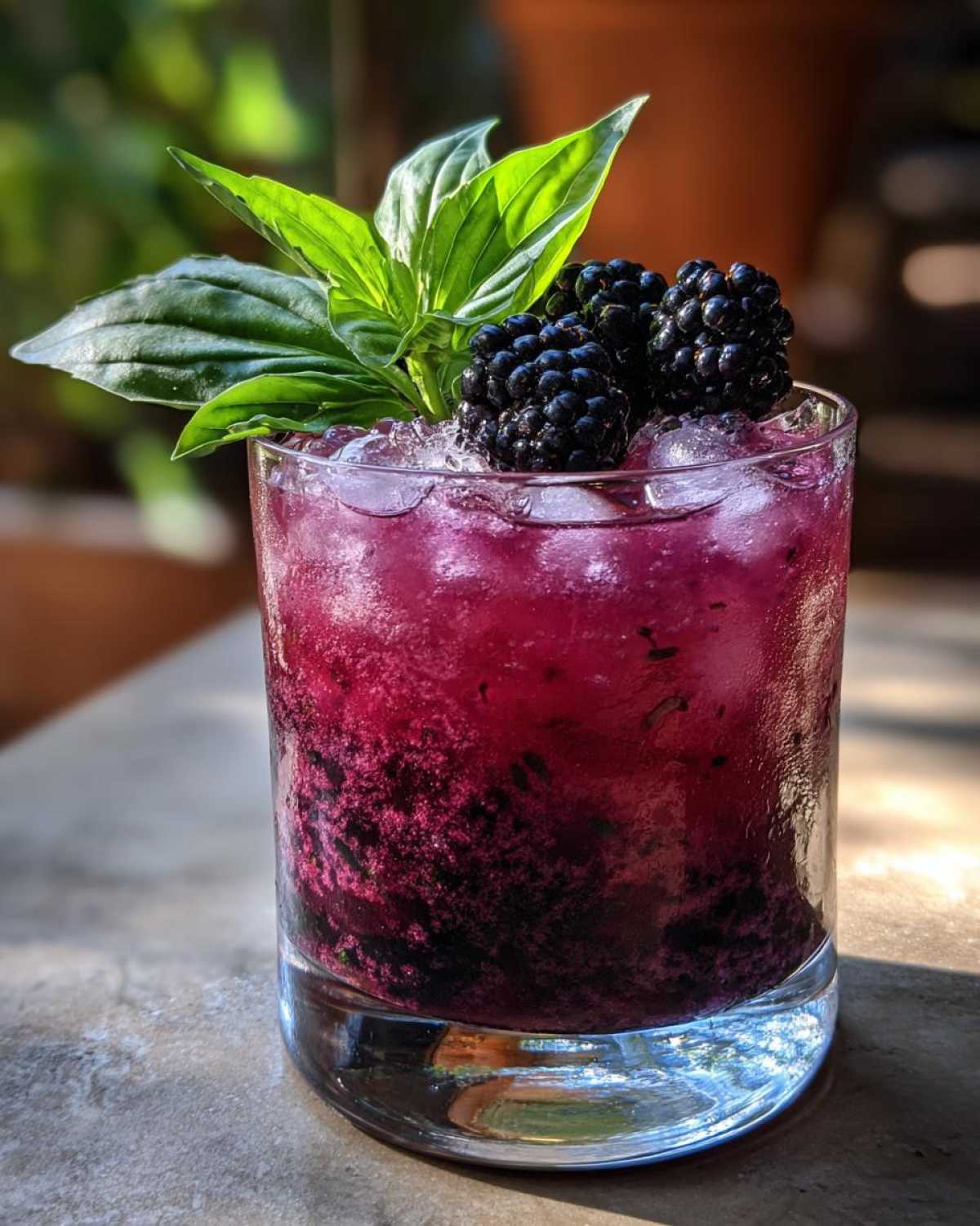 Blackberry Basil Gin Smash - detail 3