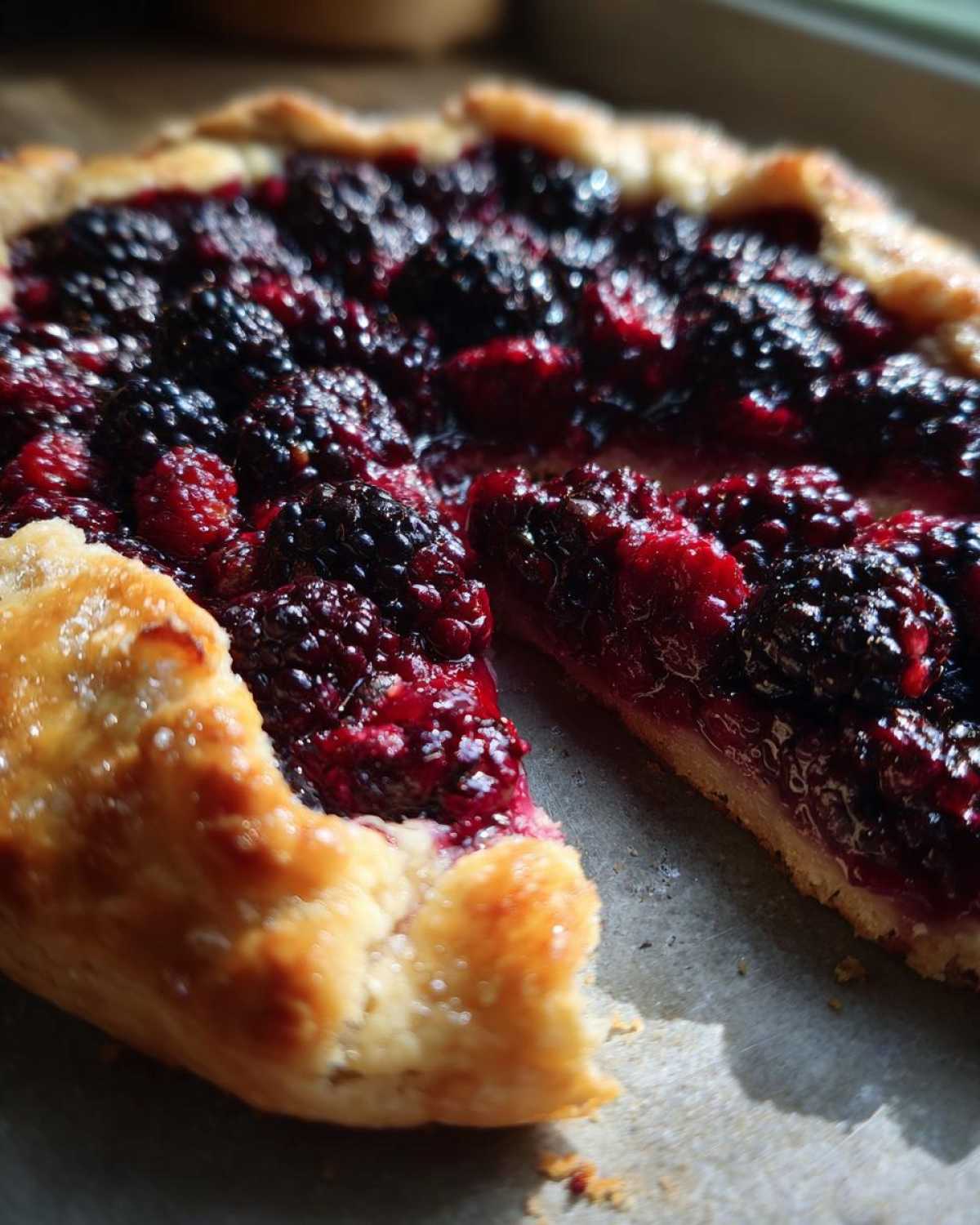 Blackberry Galette - detail 2