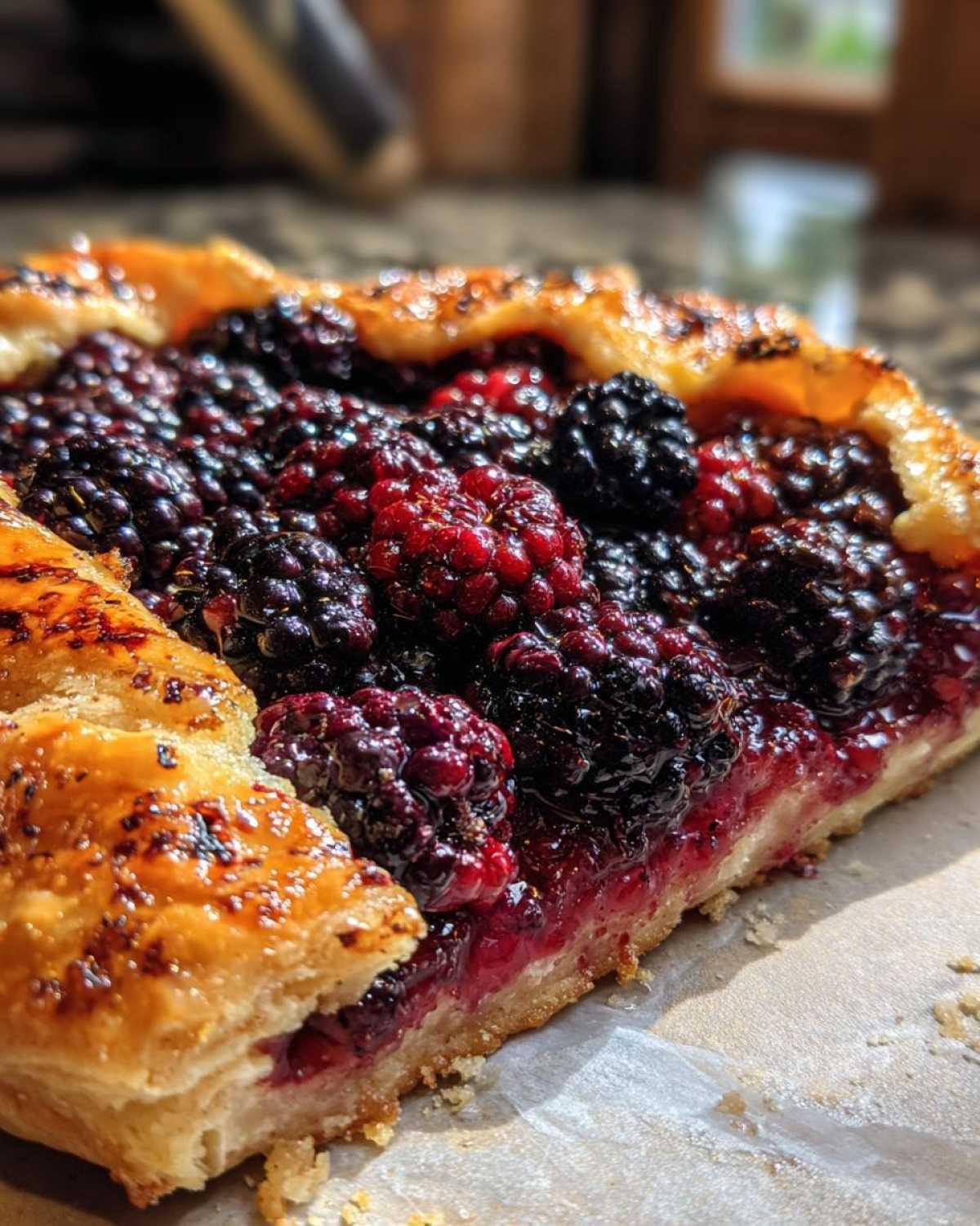 Blackberry Galette - detail 3