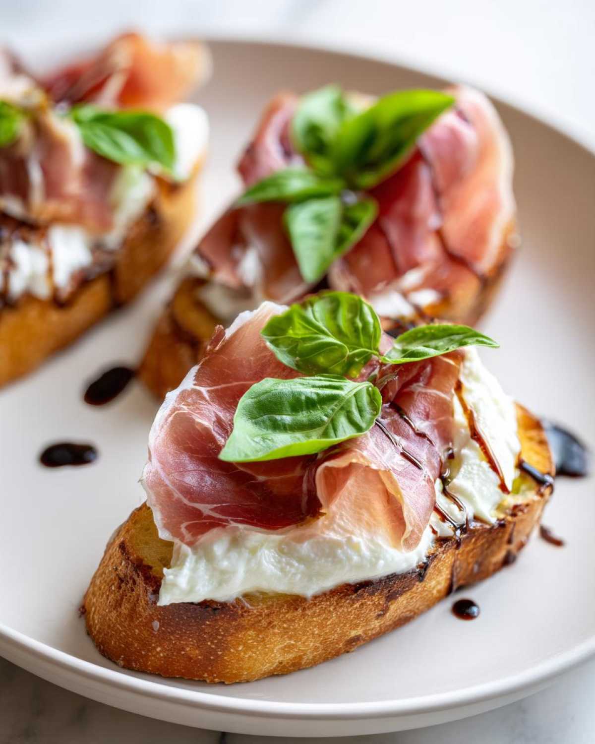 Burrata & Prosciutto Crostini - detail 1