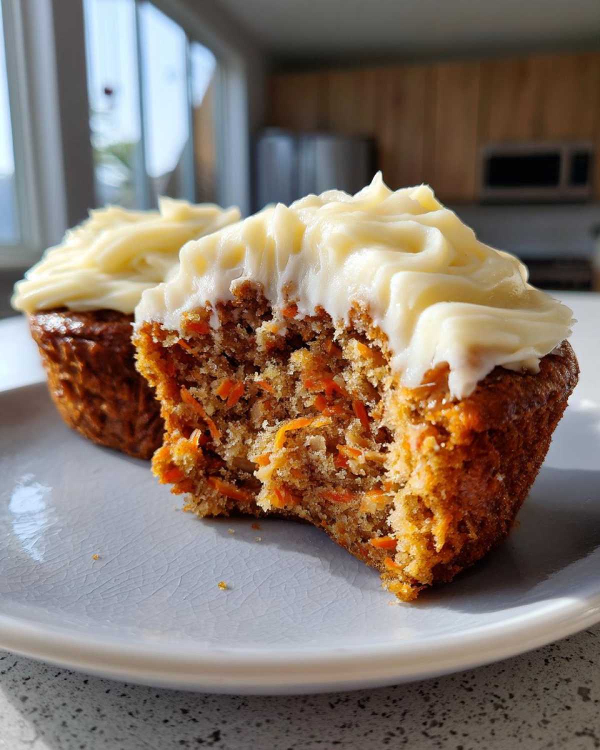 Carrot Cake Muffins with Cream Cheese Frosting - detail 3