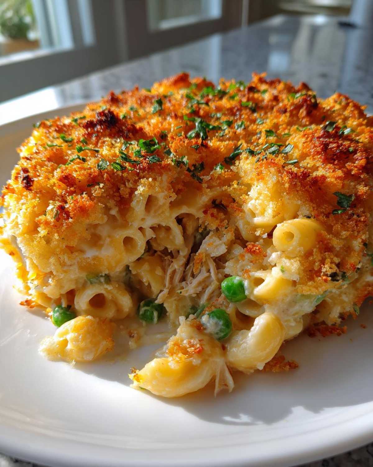 Cheesy tuna noodle casserole - detail 1