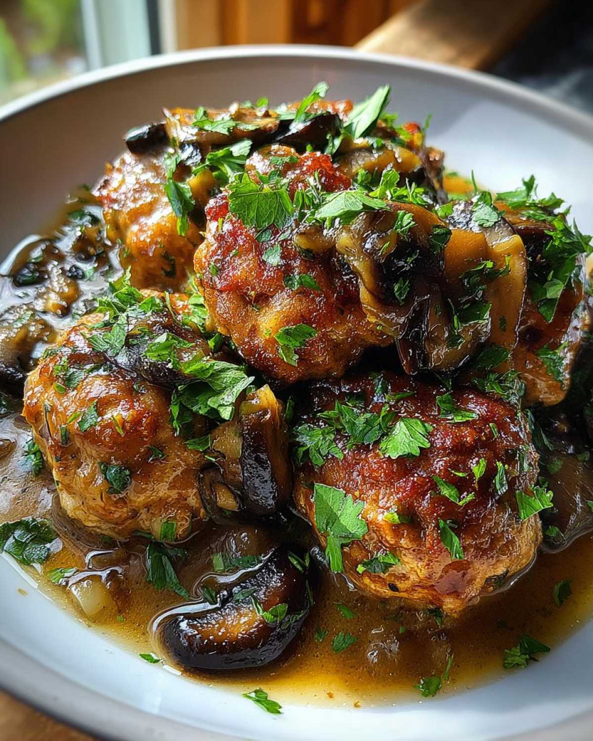 Chicken Marsala Meatballs - detail 1
