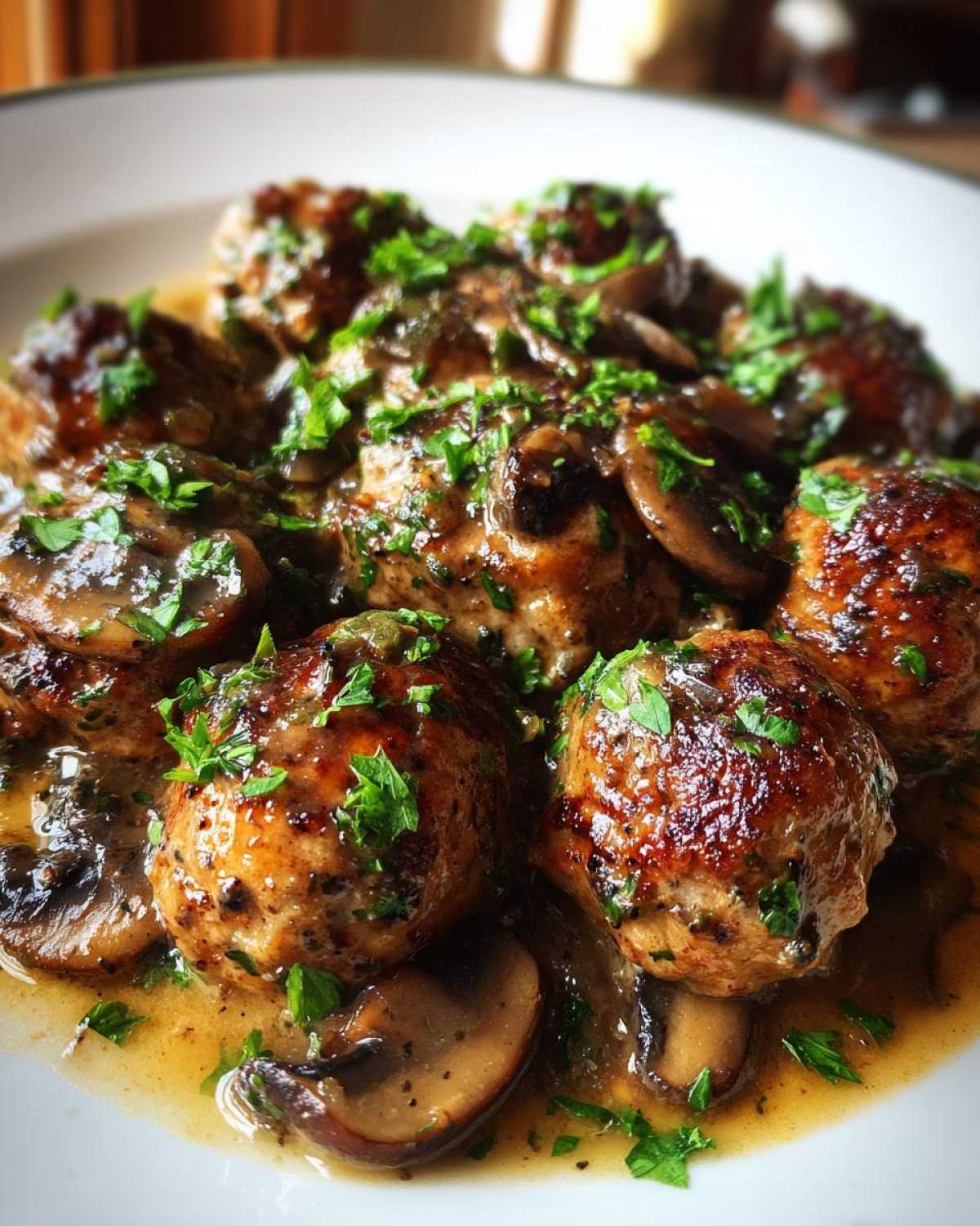 Chicken Marsala Meatballs - detail 3