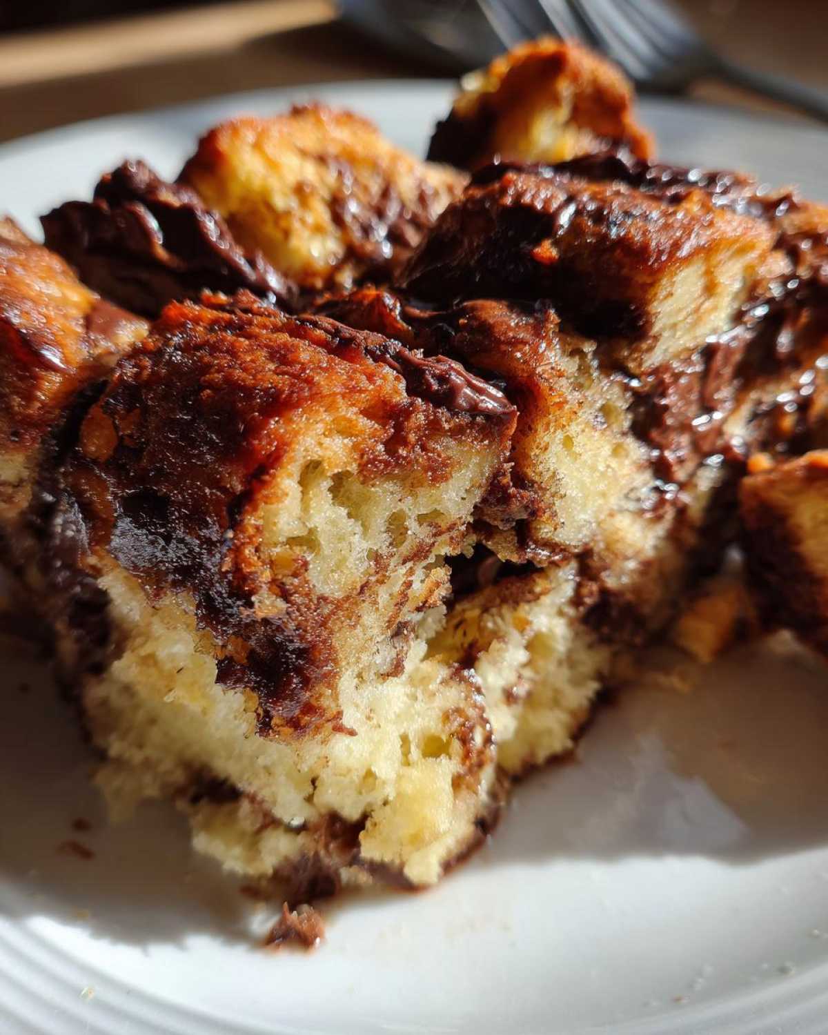 Chocolate Babka Bread Pudding - detail 2