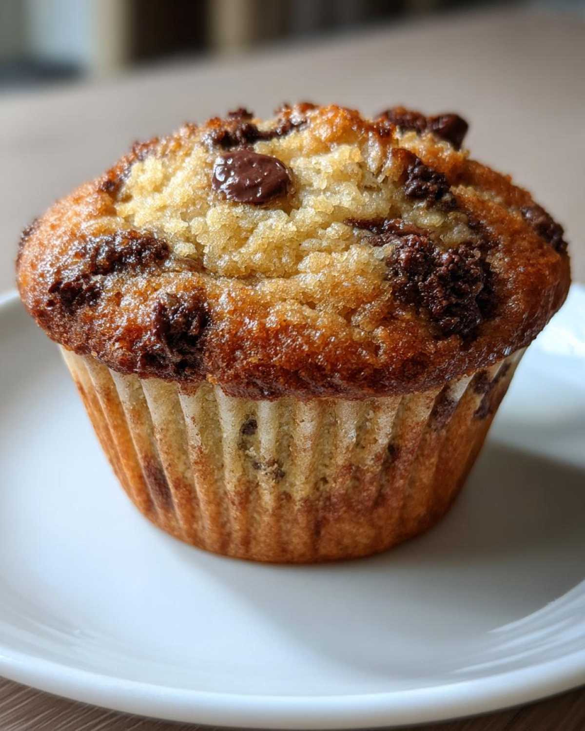 Chocolate chip banana muffins - detail 1