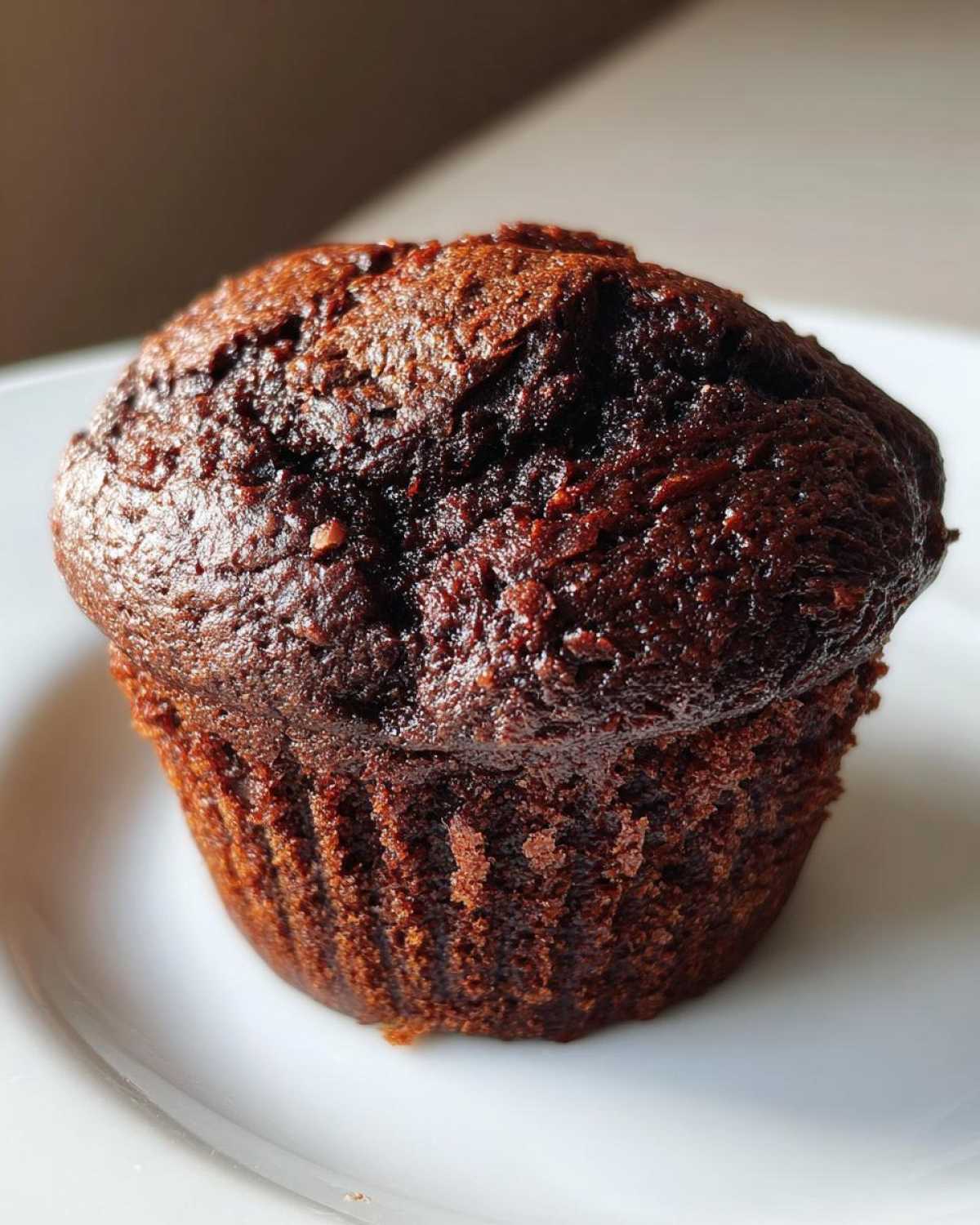 Chocolate protein muffins - detail 1