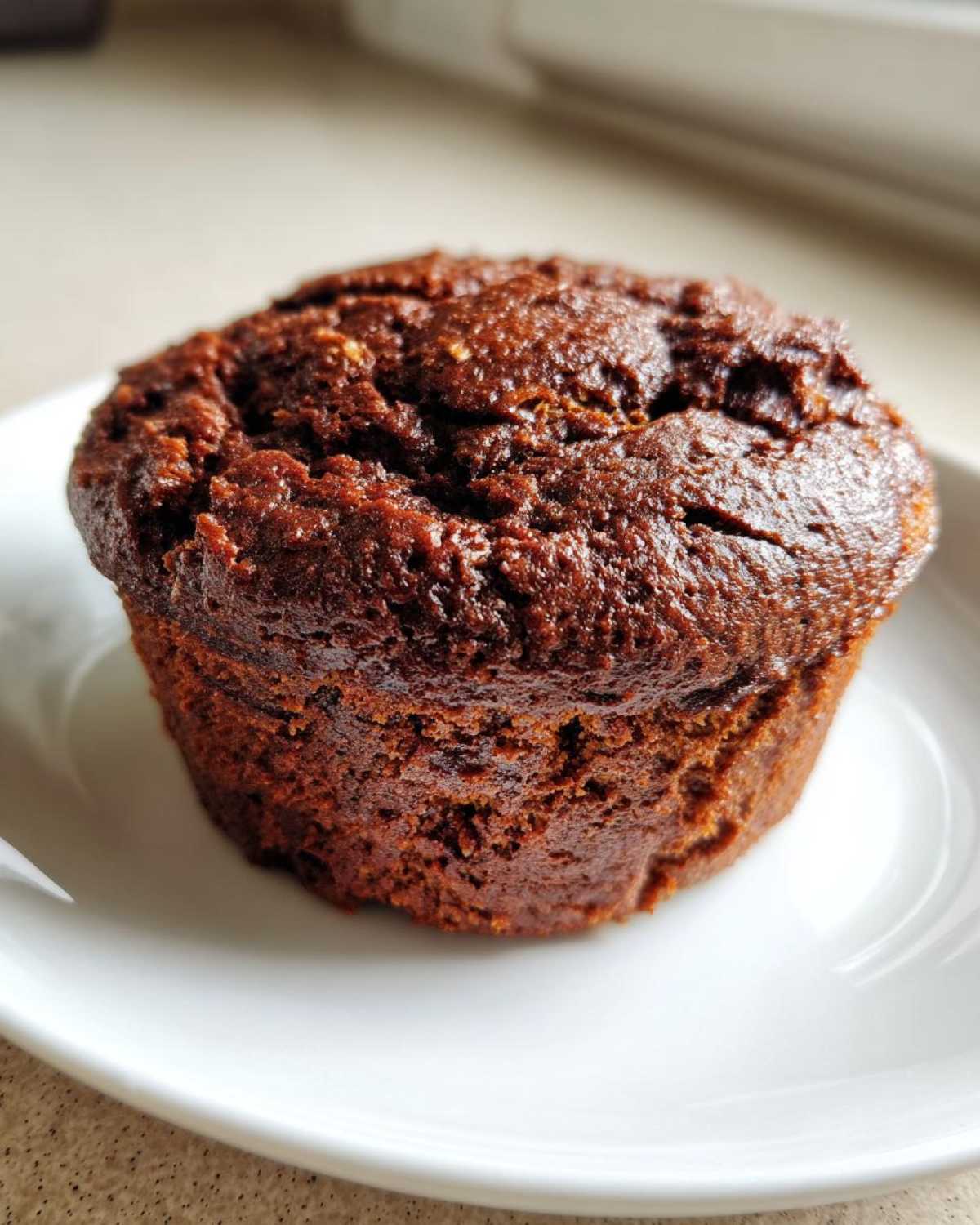 Chocolate protein muffins - detail 2