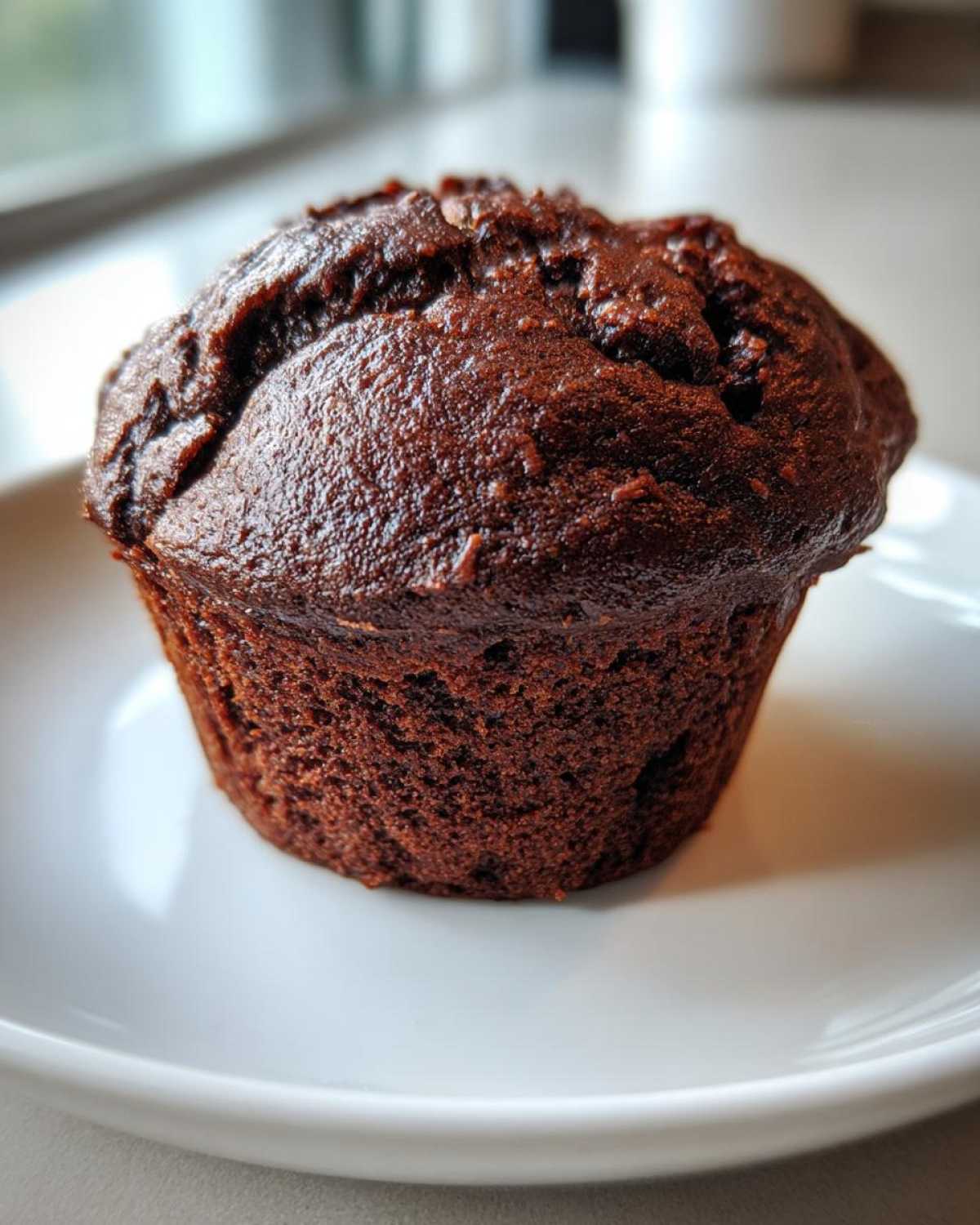 Chocolate protein muffins - detail 3