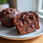 Double Chocolate Protein Muffins