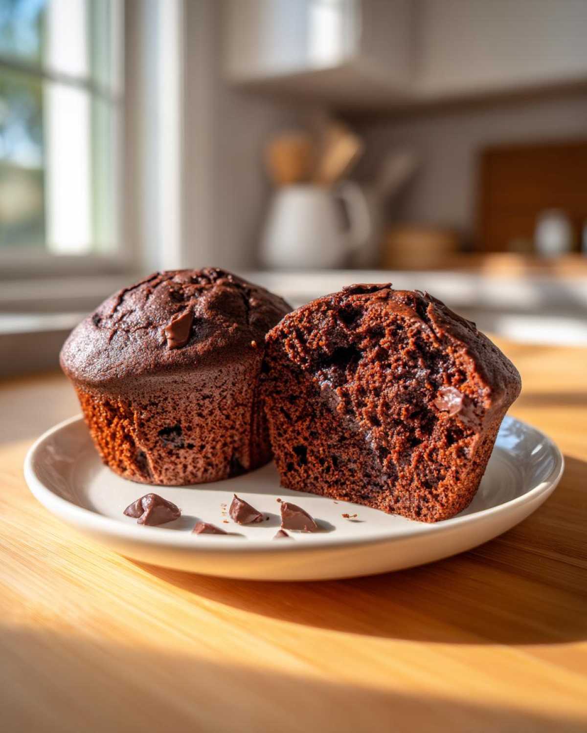 Double Chocolate Protein Muffins - detail 3