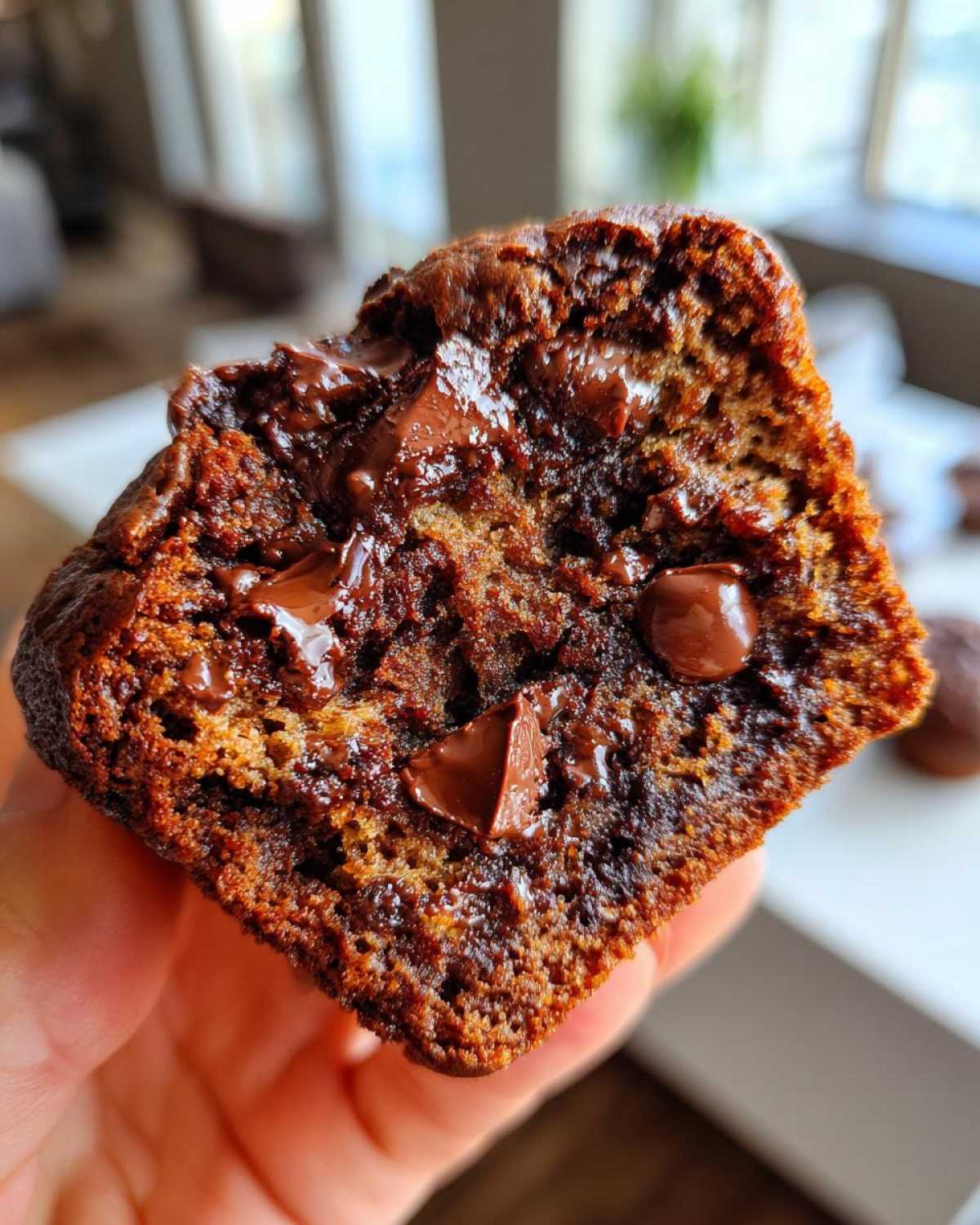 Double chocolate chip muffins - detail 4