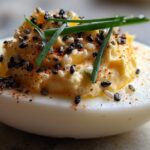 Everything Bagel Spiced Deviled Eggs