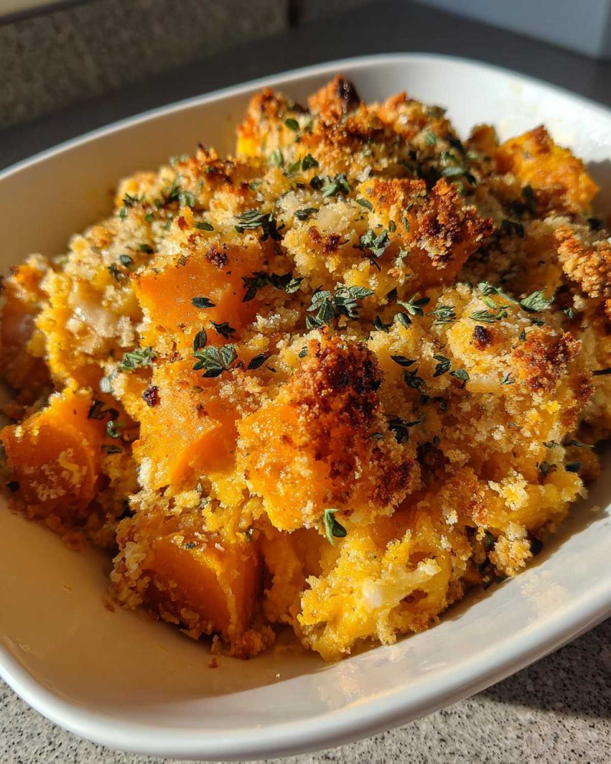 Garlic Herb Butternut Squash Casserole - detail 2