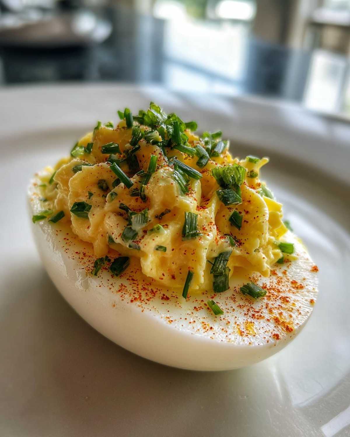 Horseradish and Chive Deviled Eggs - detail 4