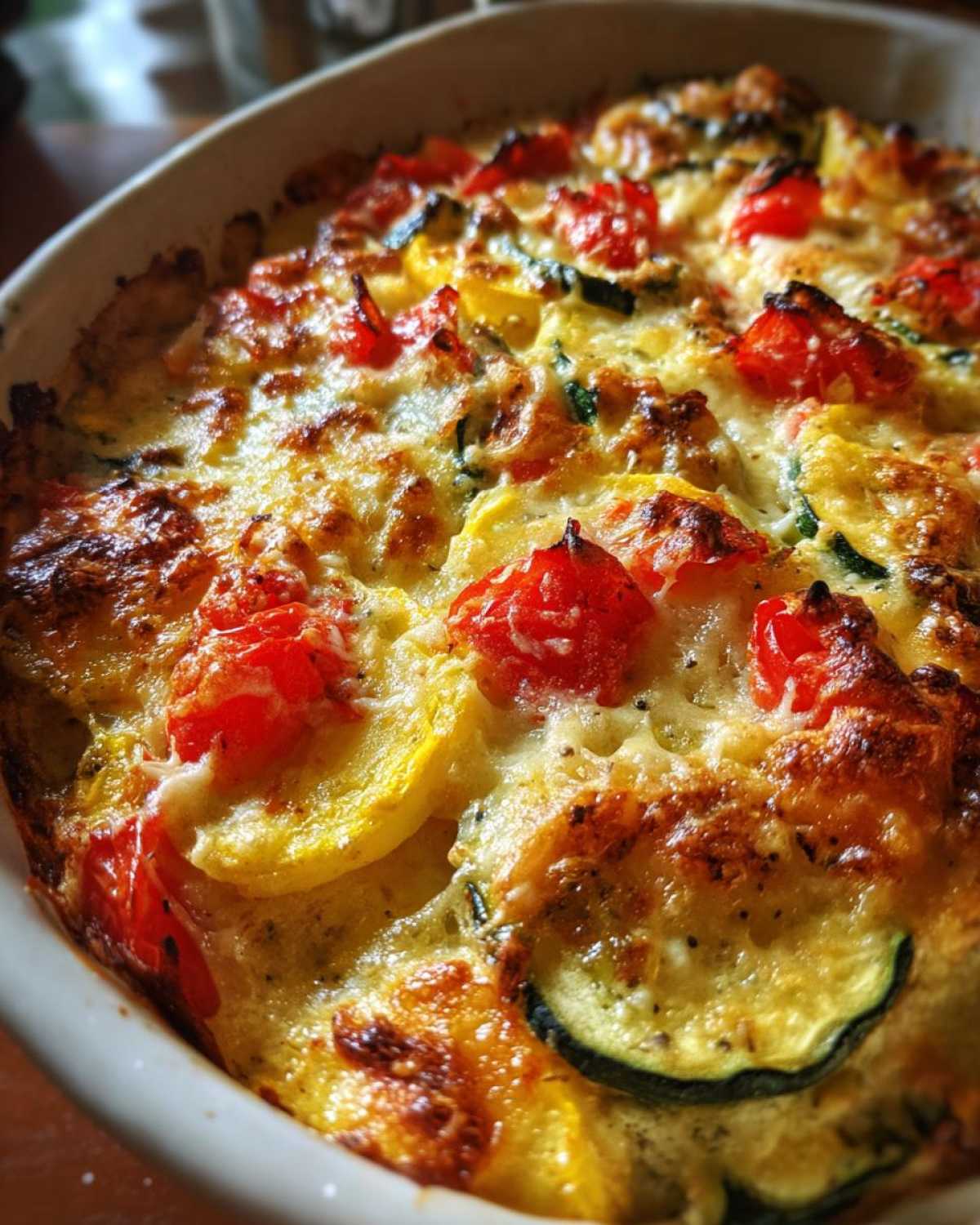 Italian-Style Squash Casserole with Parmesan and Tomatoes - detail 1