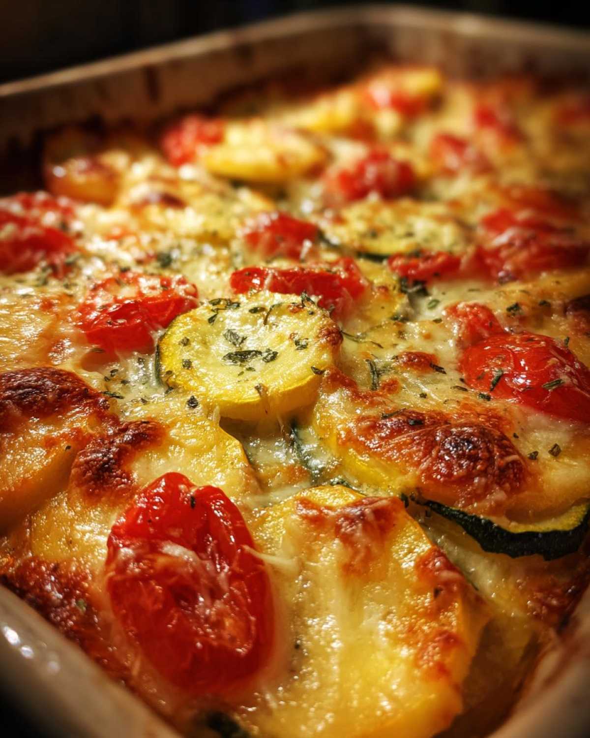 Italian-Style Squash Casserole with Parmesan and Tomatoes - detail 4