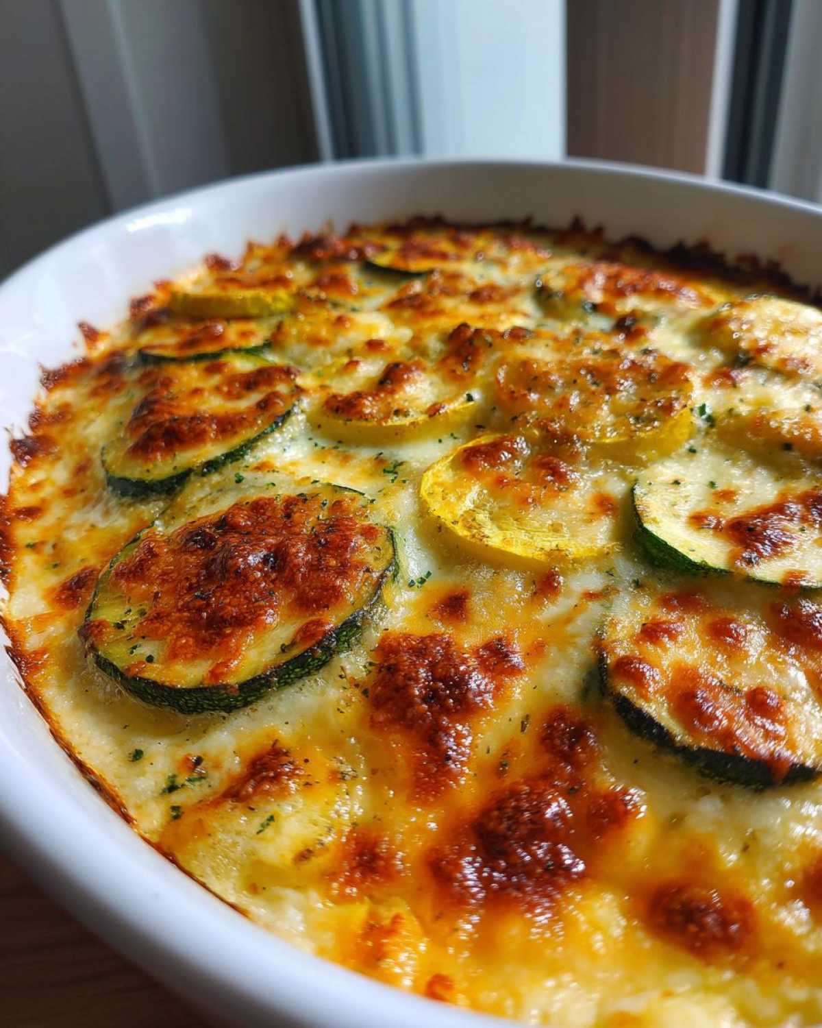 Keto Zucchini and Squash Casserole - detail 1