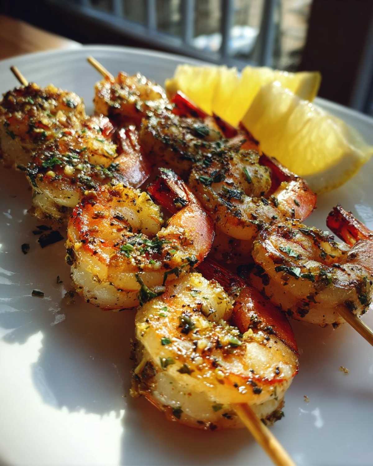 Lemon Garlic Shrimp Skewers - detail 4