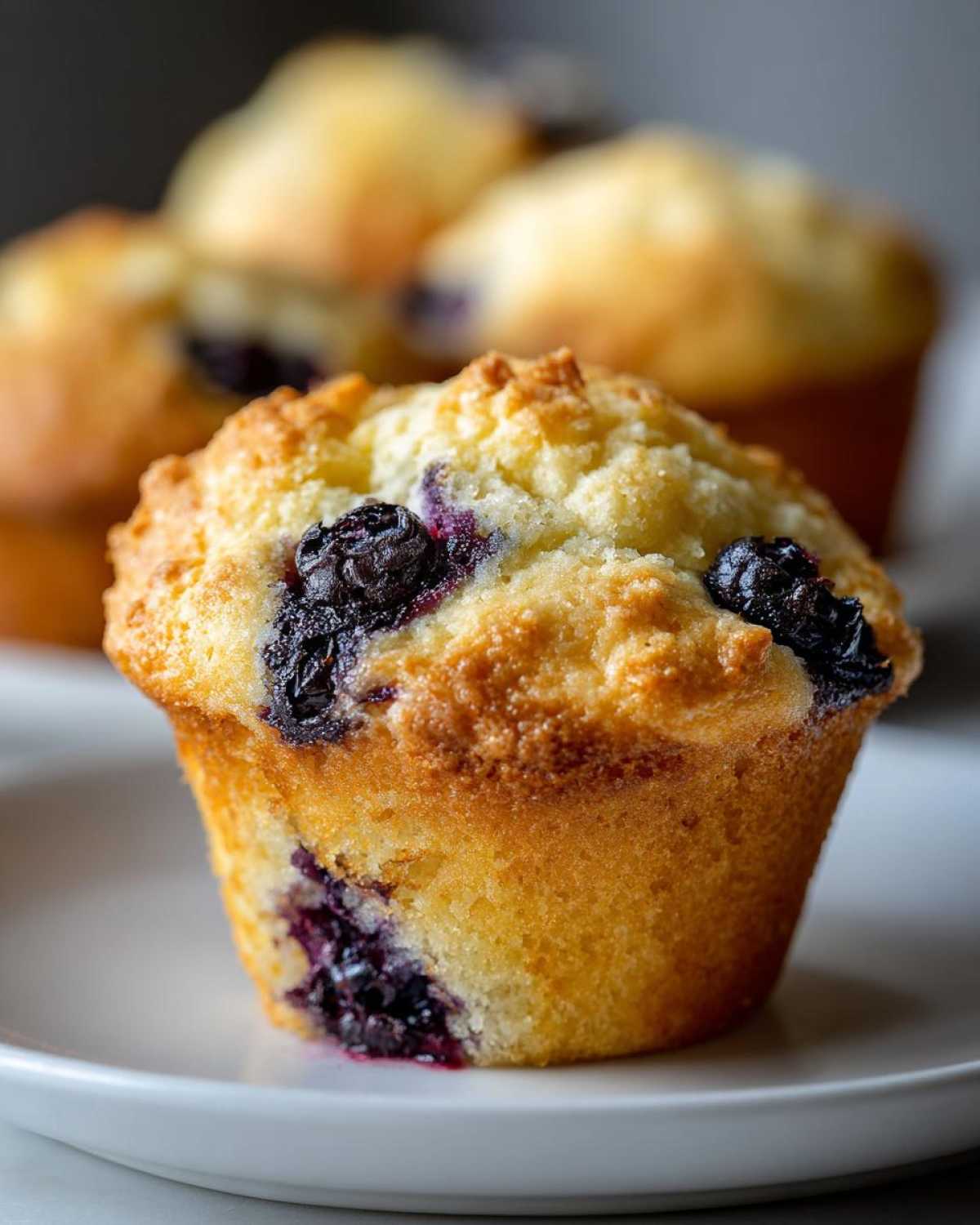 Lemon blueberry muffins - detail 1