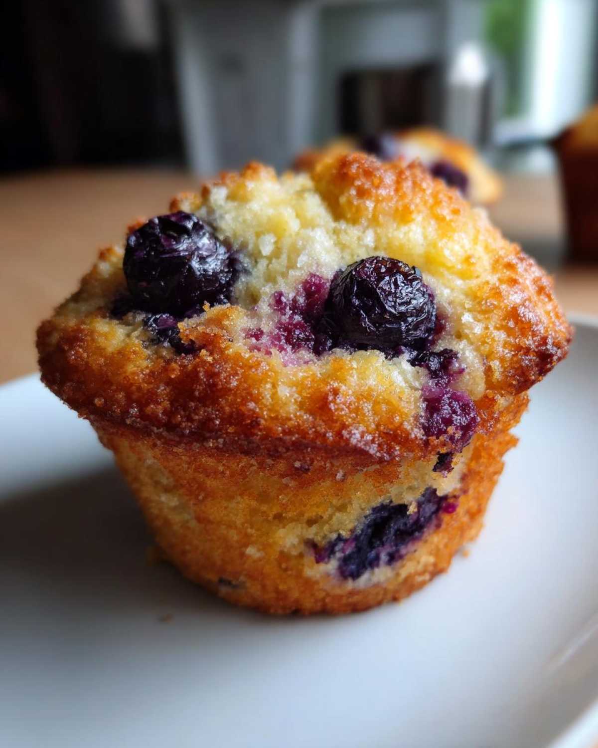 Lemon blueberry muffins - detail 4