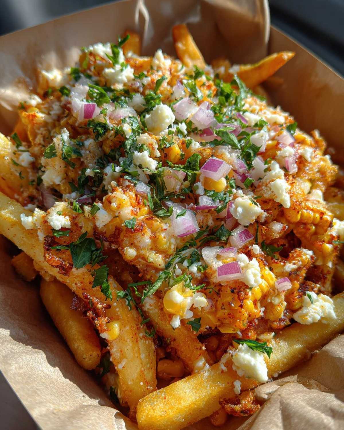 Loaded Mexican Street Corn Fries - detail 1