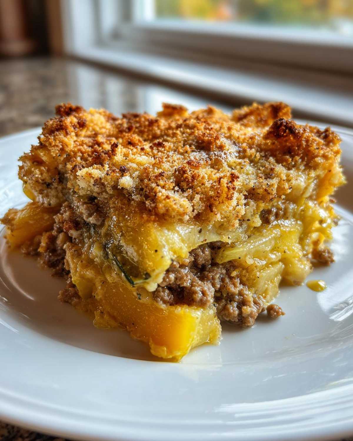 Loaded Squash Casserole with Ground Beef - detail 2