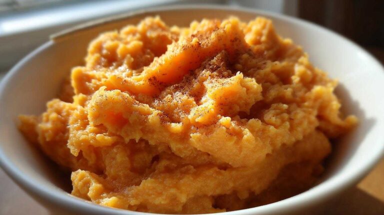 Maple Cinnamon Sweet Potato Mash